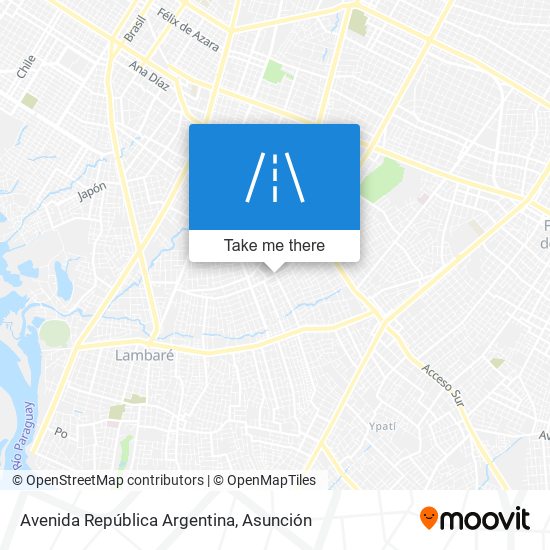 Mapa de Avenida República Argentina