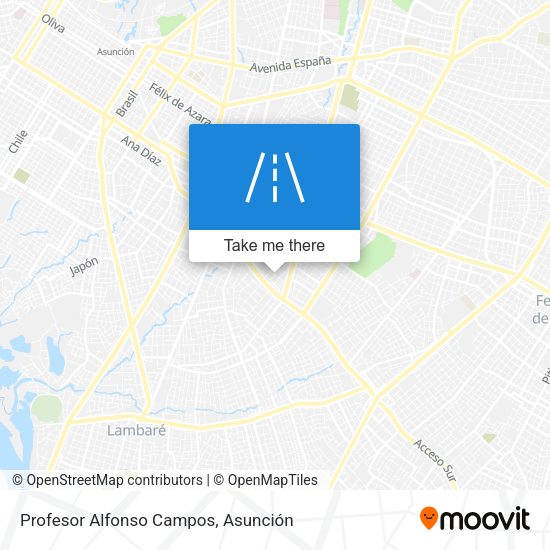 Mapa de Profesor Alfonso Campos