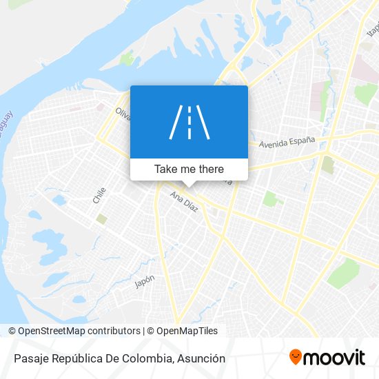 Pasaje República De Colombia map