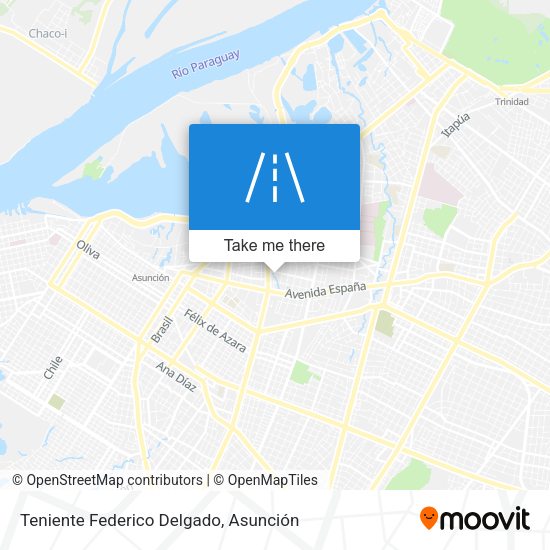 Mapa de Teniente Federico Delgado