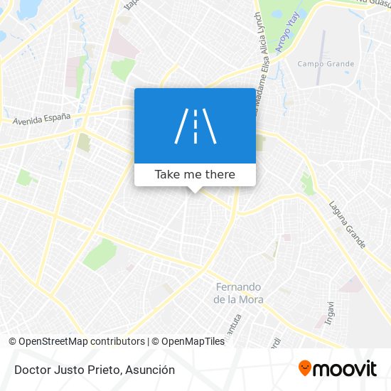 Doctor Justo Prieto map