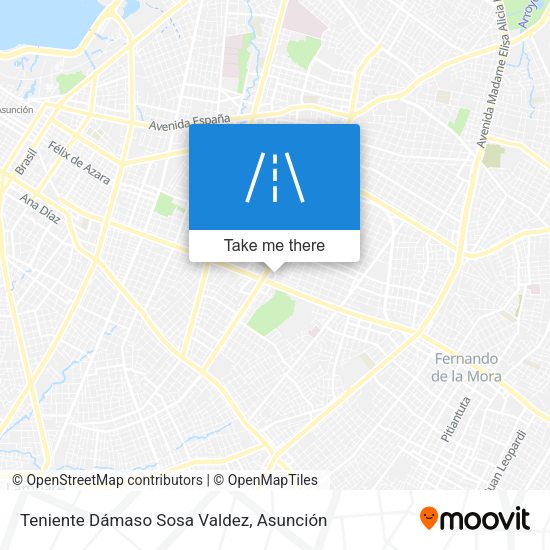 Mapa de Teniente Dámaso Sosa Valdez