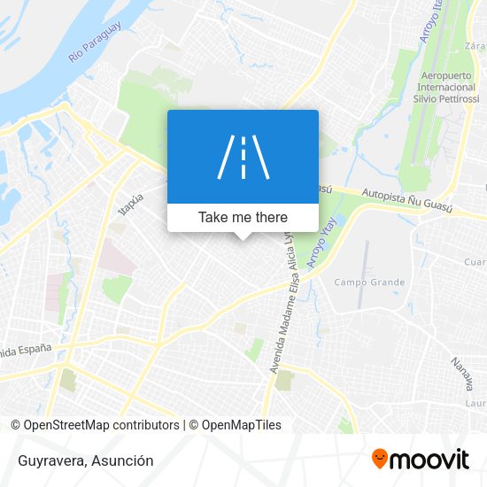 Mapa de Guyravera