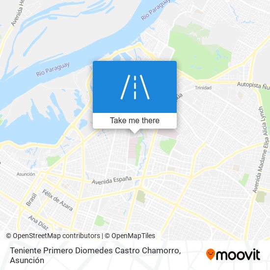 Teniente Primero Diomedes Castro Chamorro map