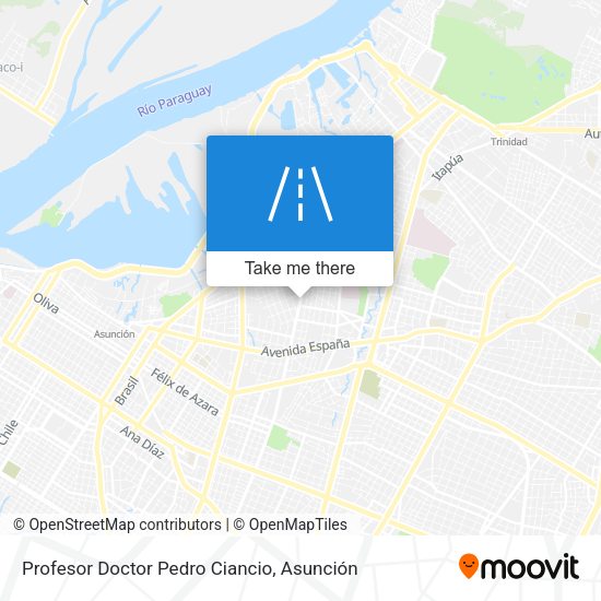 Mapa de Profesor Doctor Pedro Ciancio