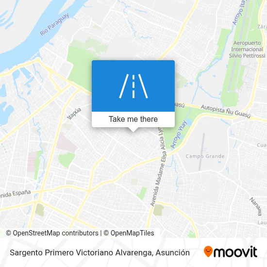 Mapa de Sargento Primero Victoriano Alvarenga