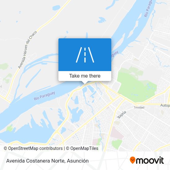 Mapa de Avenida Costanera Norte