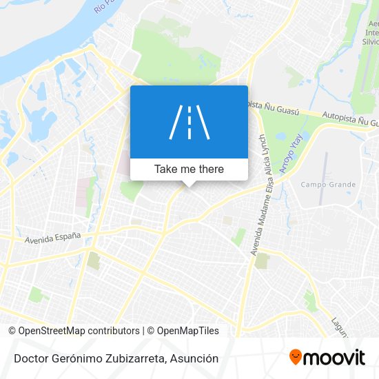 Mapa de Doctor Gerónimo Zubizarreta
