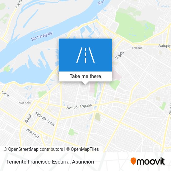 Mapa de Teniente Francisco Escurra