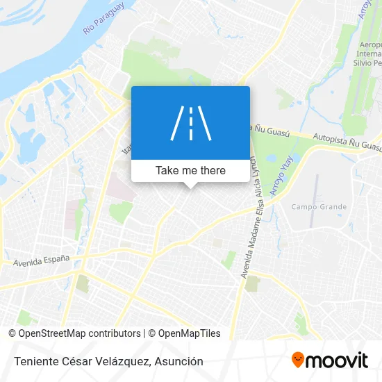 Mapa de Teniente César Velázquez