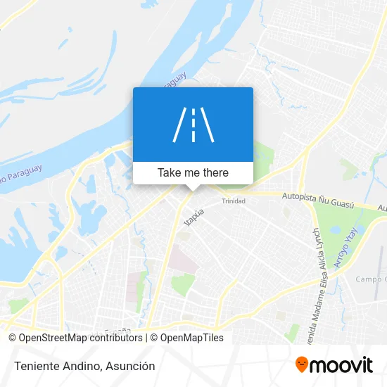 Mapa de Teniente Andino