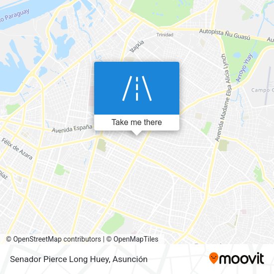 Mapa de Senador Pierce Long Huey