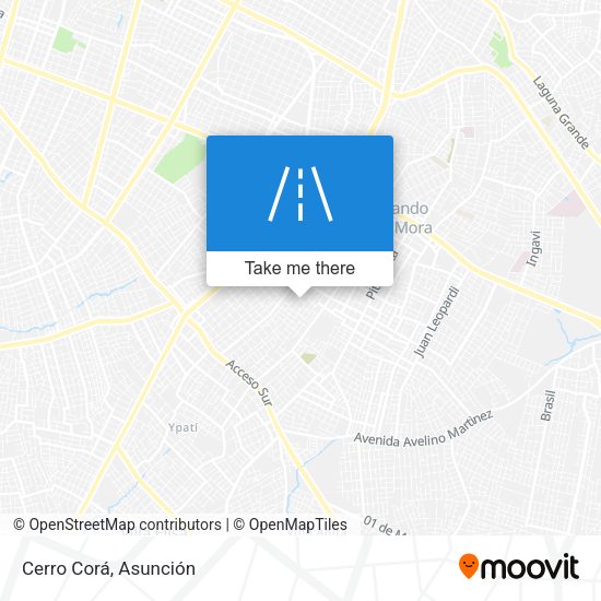 Mapa de Cerro Corá