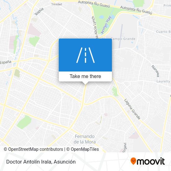 Mapa de Doctor Antolín Irala