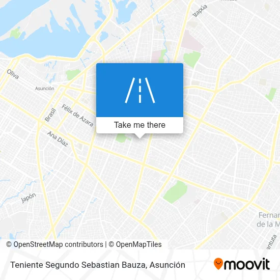 Mapa de Teniente Segundo Sebastian Bauza