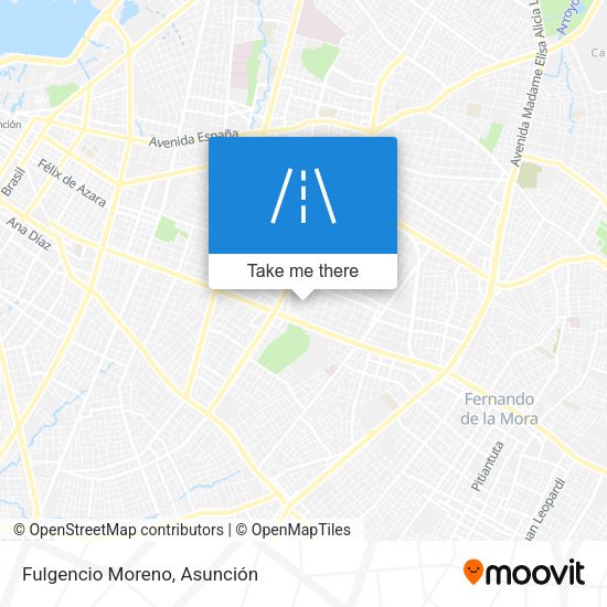 Mapa de Fulgencio Moreno