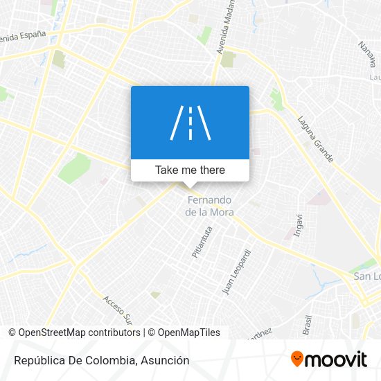 Mapa de República De Colombia