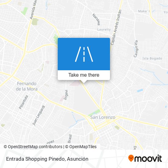 Mapa de Entrada Shopping Pinedo