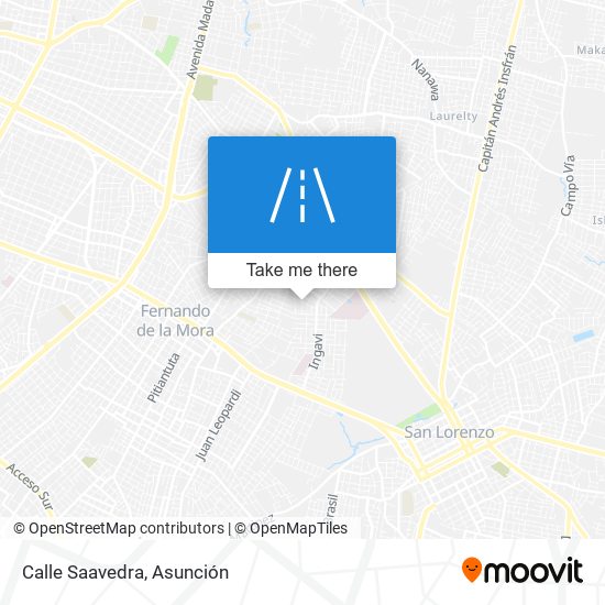 Calle Saavedra map