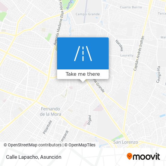 Calle Lapacho map