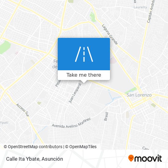Calle Ita Ybate map