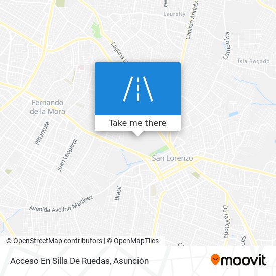 Acceso En Silla De Ruedas map