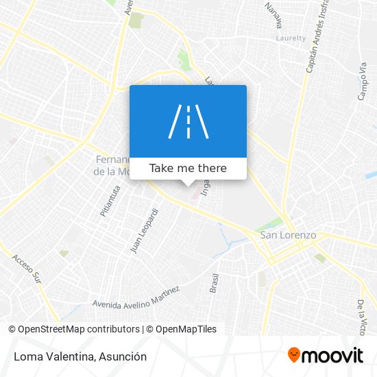 Loma Valentina map
