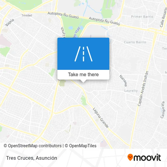 Mapa de Tres Cruces