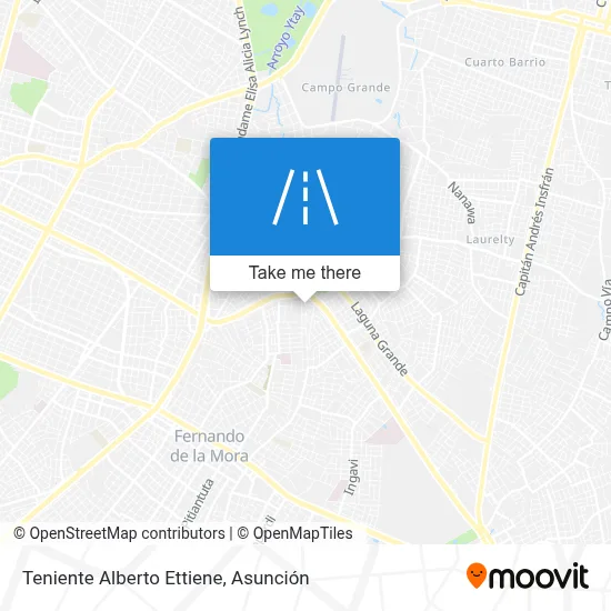 Mapa de Teniente Alberto Ettiene