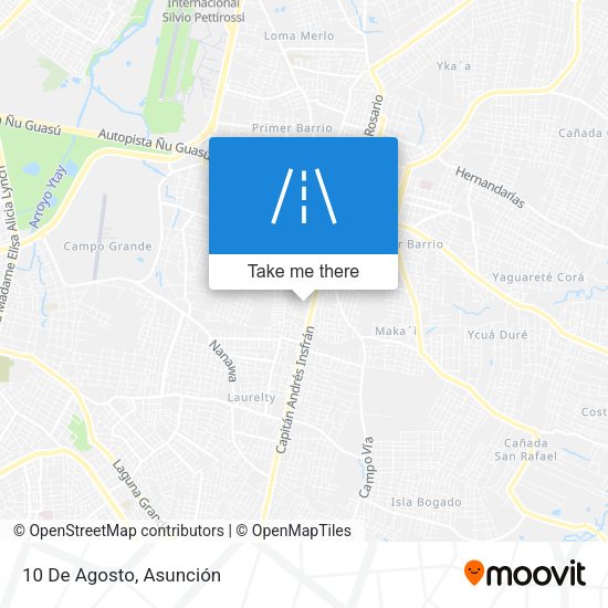 Mapa de 10 De Agosto