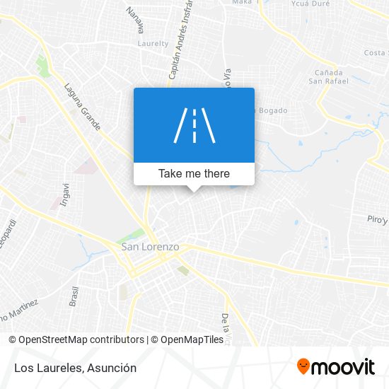 Los Laureles map