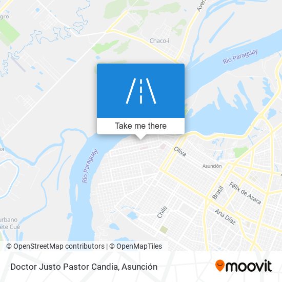 Doctor Justo Pastor Candia map