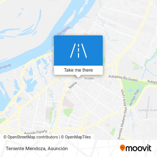 Mapa de Teniente Mendoza