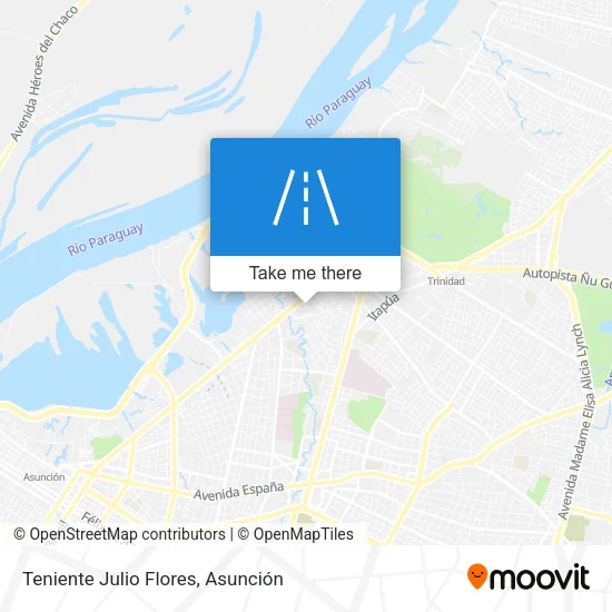 Mapa de Teniente Julio Flores