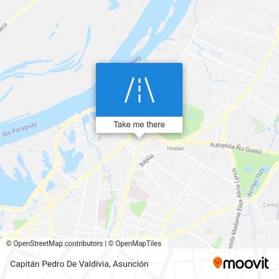 Mapa de Capitán Pedro De Valdivia