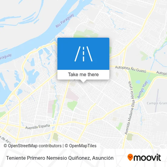 Mapa de Teniente Primero Nemesio Quiñonez