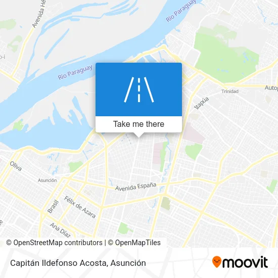 Mapa de Capitán Ildefonso Acosta
