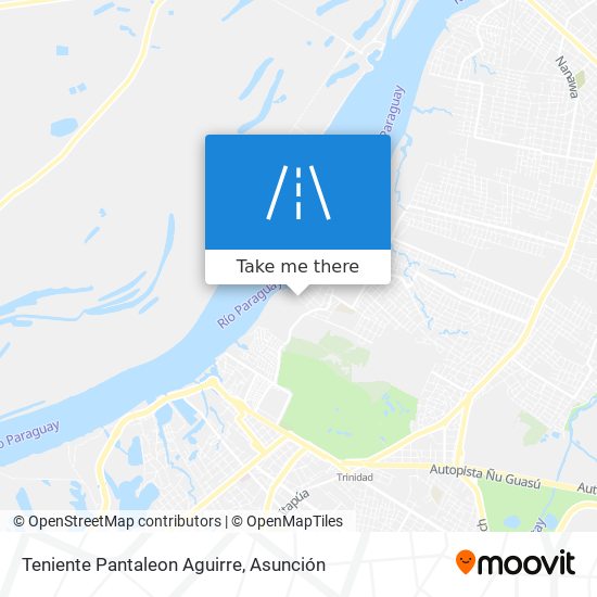 Teniente Pantaleon Aguirre map