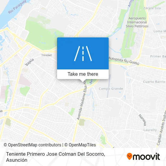 Mapa de Teniente Primero Jose Colman Del Socorro