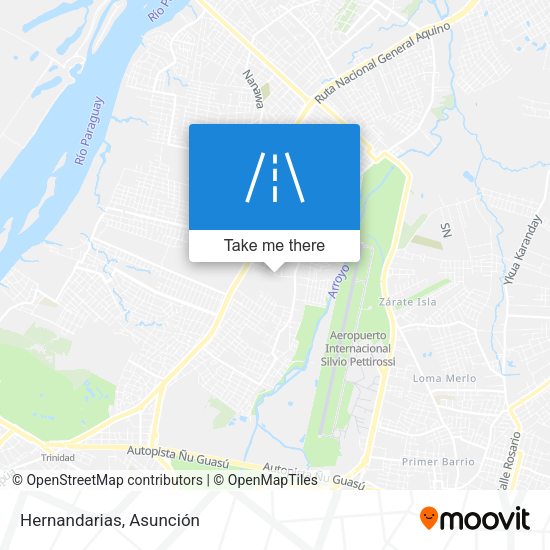 Mapa de Hernandarias