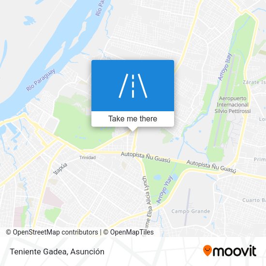 Mapa de Teniente Gadea