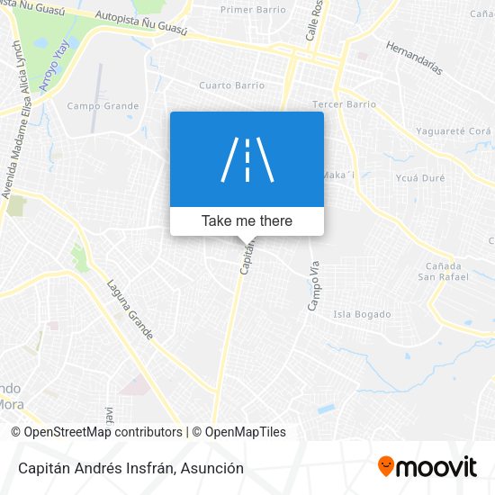 Mapa de Capitán Andrés Insfrán