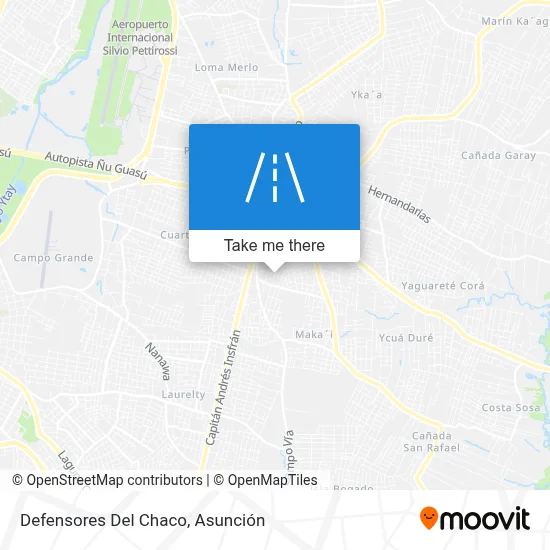 Mapa de Defensores Del Chaco