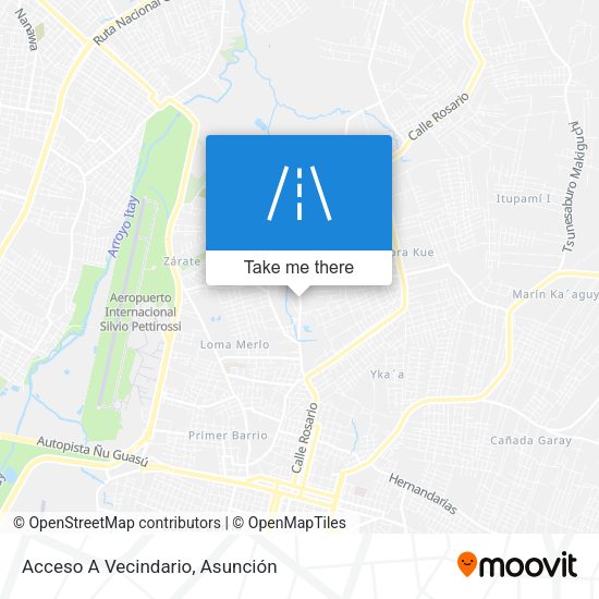 Mapa de Acceso A Vecindario