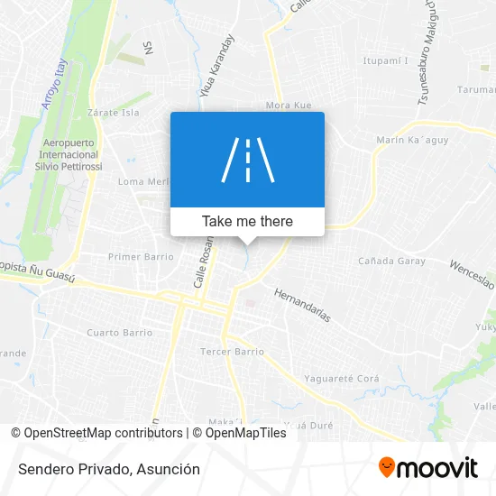 Mapa de Sendero Privado