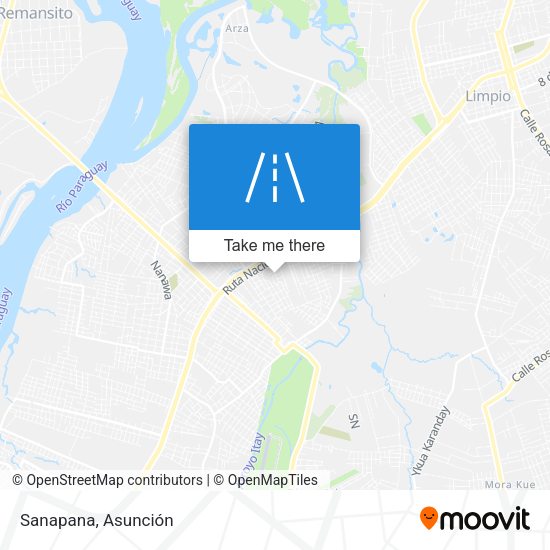 Mapa de Sanapana
