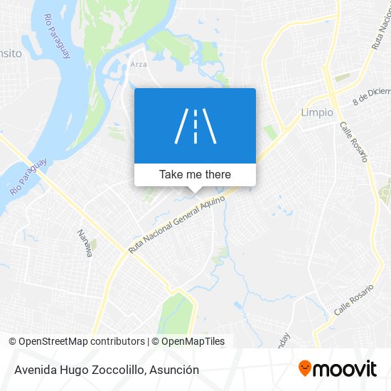 Avenida Hugo Zoccolillo map