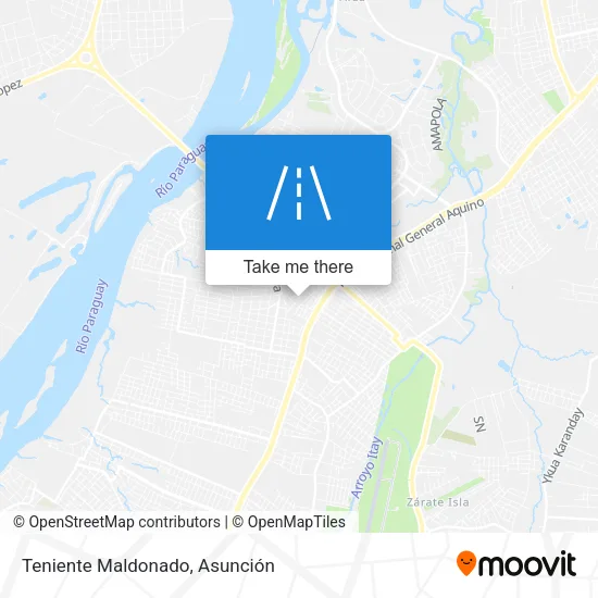 Mapa de Teniente Maldonado