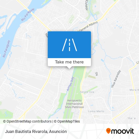 Juan Bautista Rivarola map