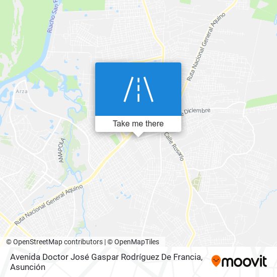 Avenida Doctor José Gaspar Rodríguez De Francia map